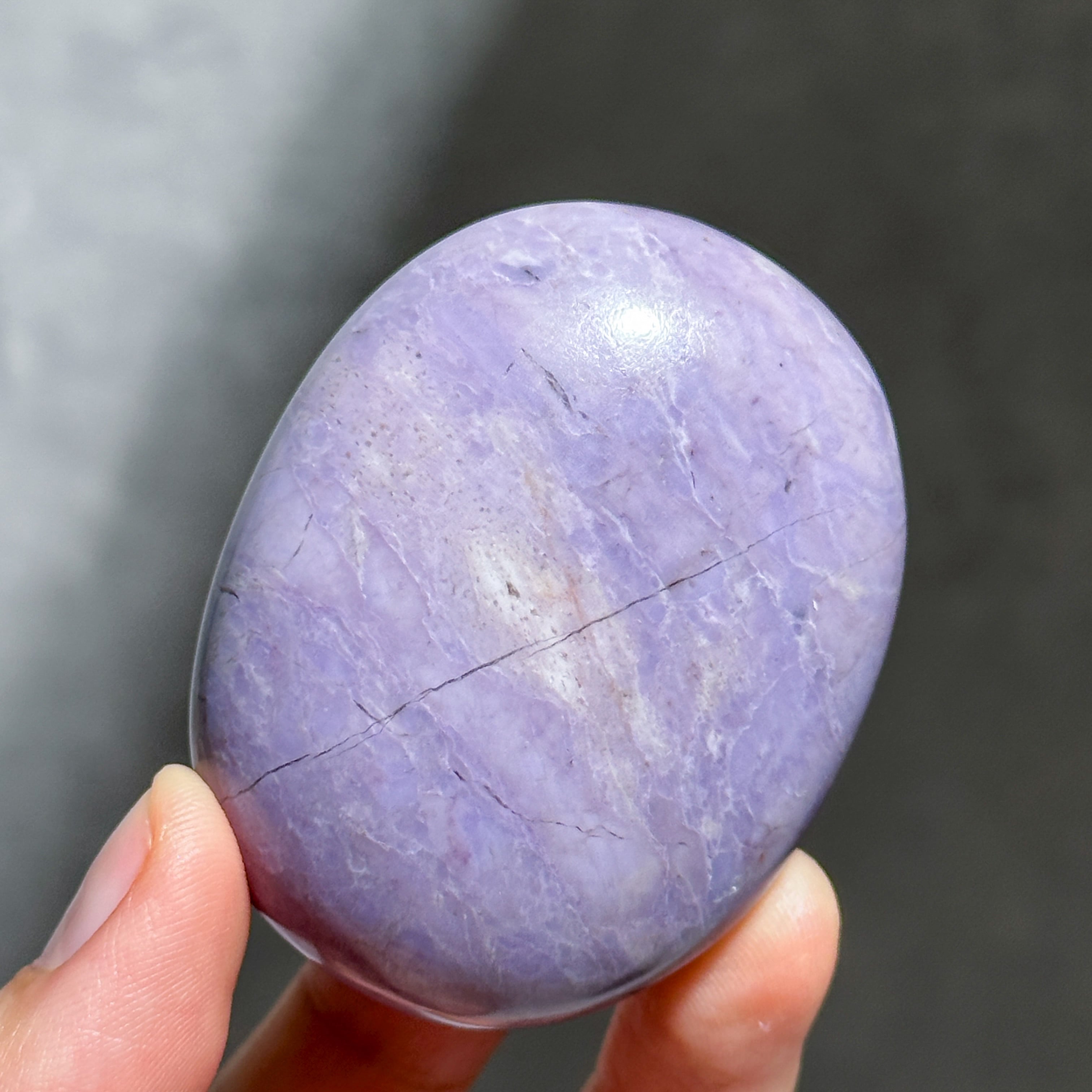 パープルジェイド パームストーン53◇Purpe Jade palm stone ◇天然石