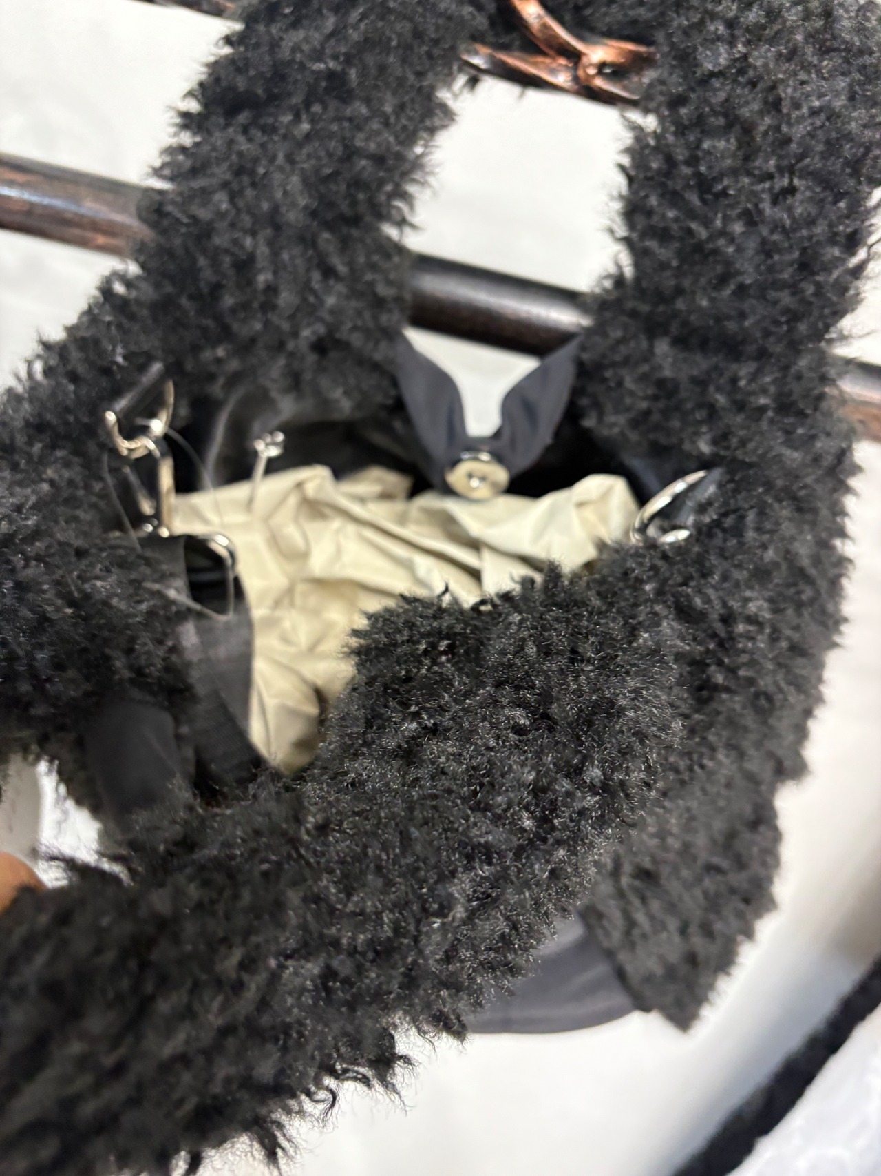 トライシル　キルティングxファーバッグ　3251-