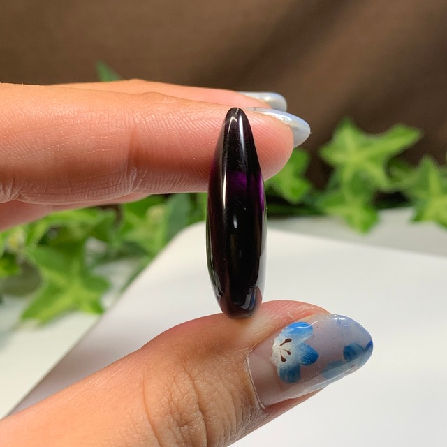 9.透明度高☆グラデーションフローライトルース・しずく型