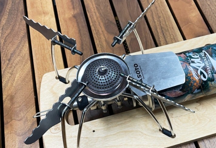 折り畳み五徳 ソトレギュレーター ST310 340共用拡張五徳（Shahrazad