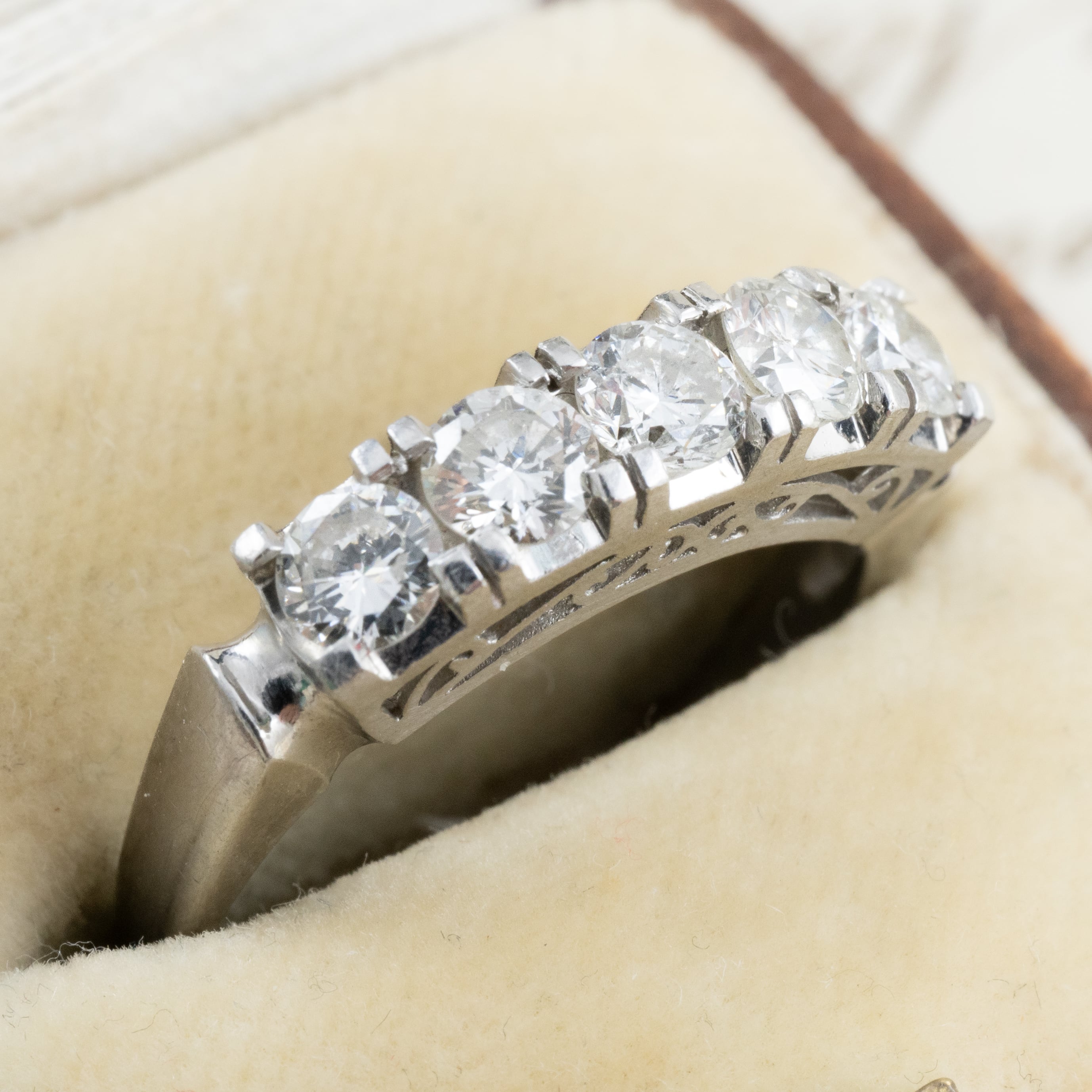 日本の作品】昭和レトロ ヴィンテージ 一文字 デザイン リング