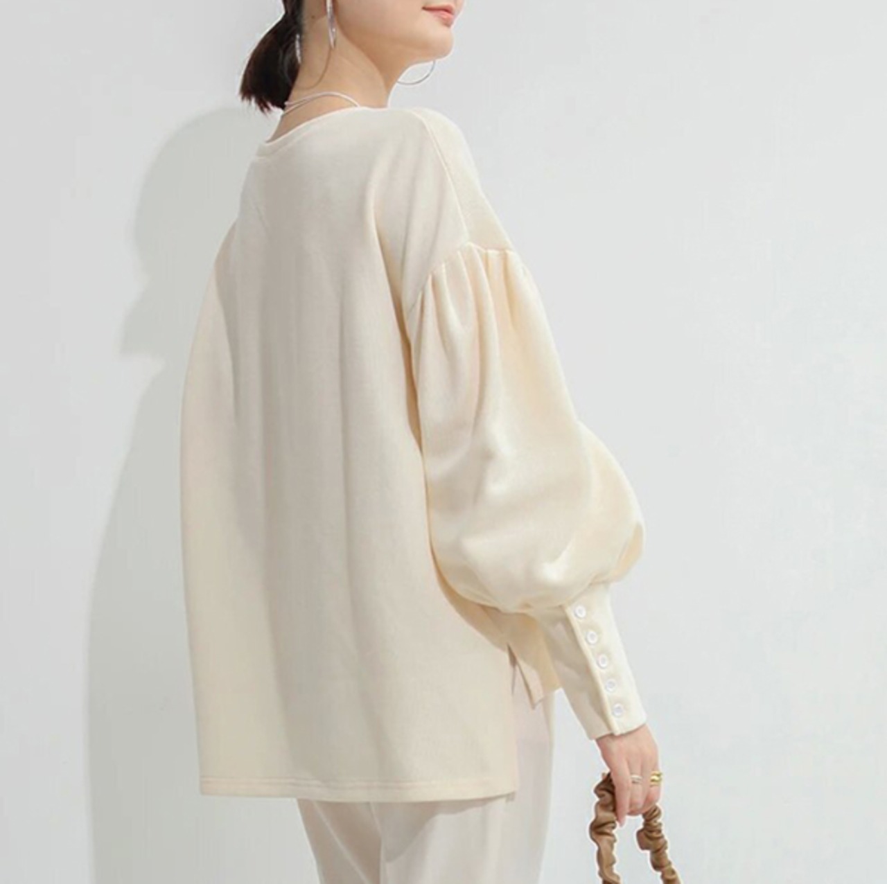 ラスティック・ブルーム　バルーンスリーブプルオーバー　M25116