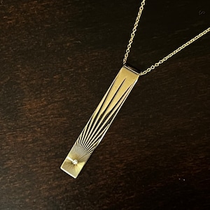 VINTAGE TIFFANY & CO. 14K Gold Diamond Tie Clip / 18K Gold Necklace | ヴィンテージ ティファニー 14K ゴールド ダイヤモンド タイ クリップ / 18K ゴールド ネックレス