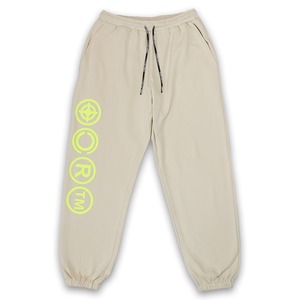 T.C.R TARGET LOGO SET UP PANTS - SAND BEIGE