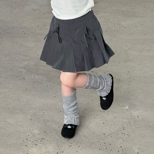 秋リボン付きスカート