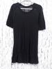 【アーカイブ】Rick Owens 07AW EXPLODER期 リックオウエンス レーヨン混ダメージ加工 ドレープ 半袖 カットソー Tシャツ 黒◆通年着用可能