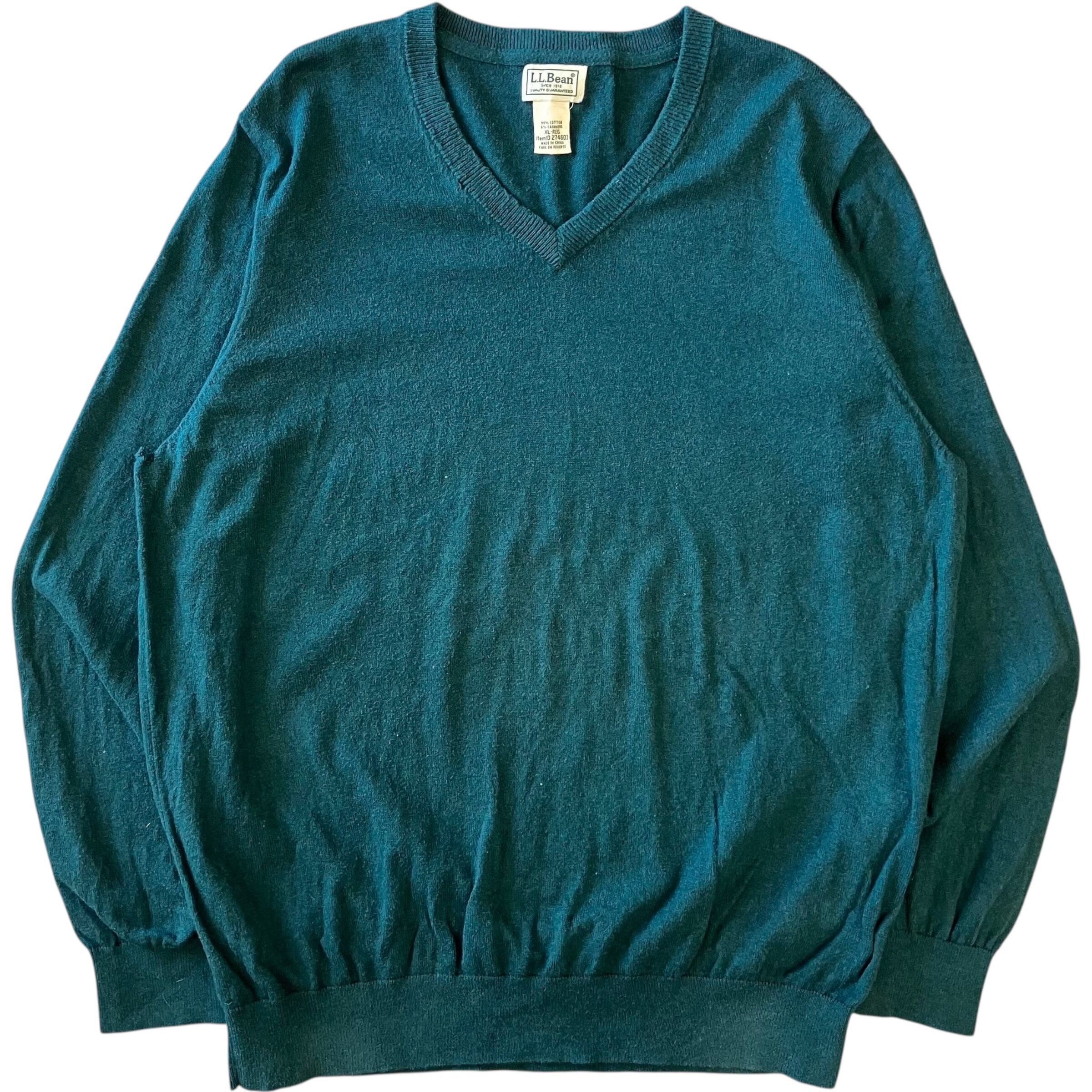 L.L.Bean 00s コットンニット Vネック No.1617