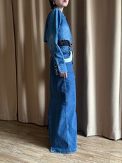 big collar remake denim jacket-5199-3