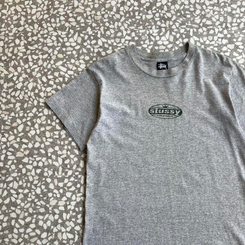 STUSSY / 90's usa製 back print T-shirt size M