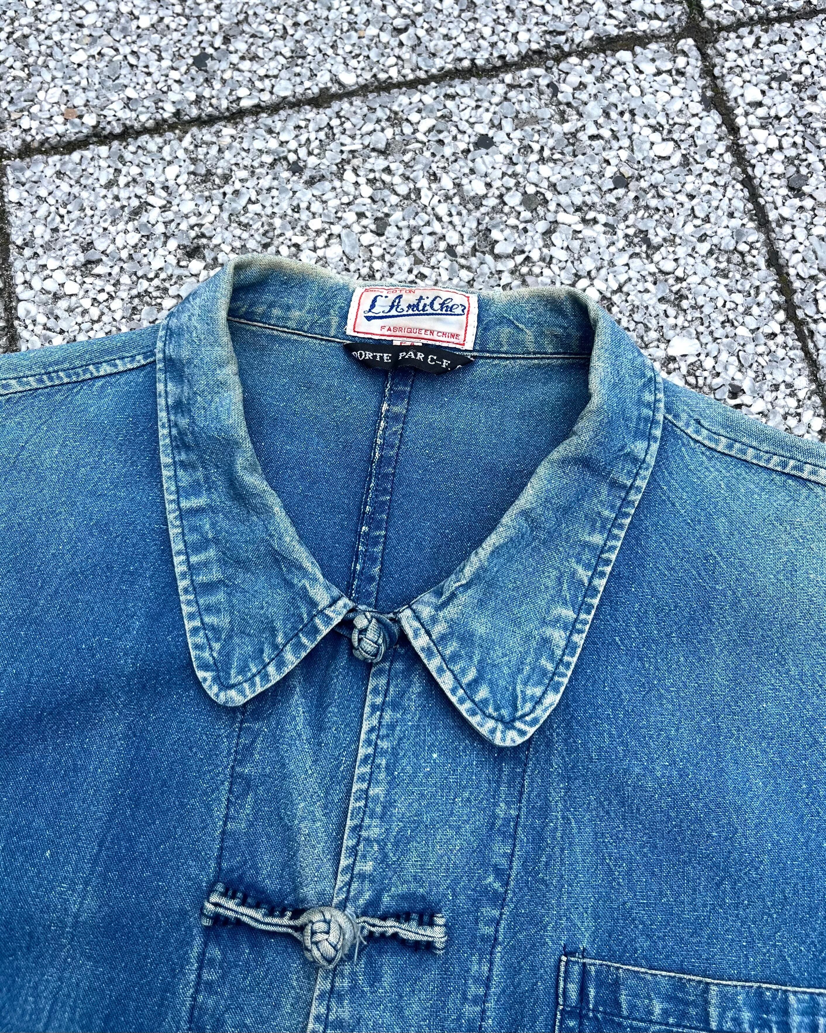 60s70s フレンチチャイナシャツ　L'AntiCher ユーロヴィンテージ 60s L'ANTICHER 