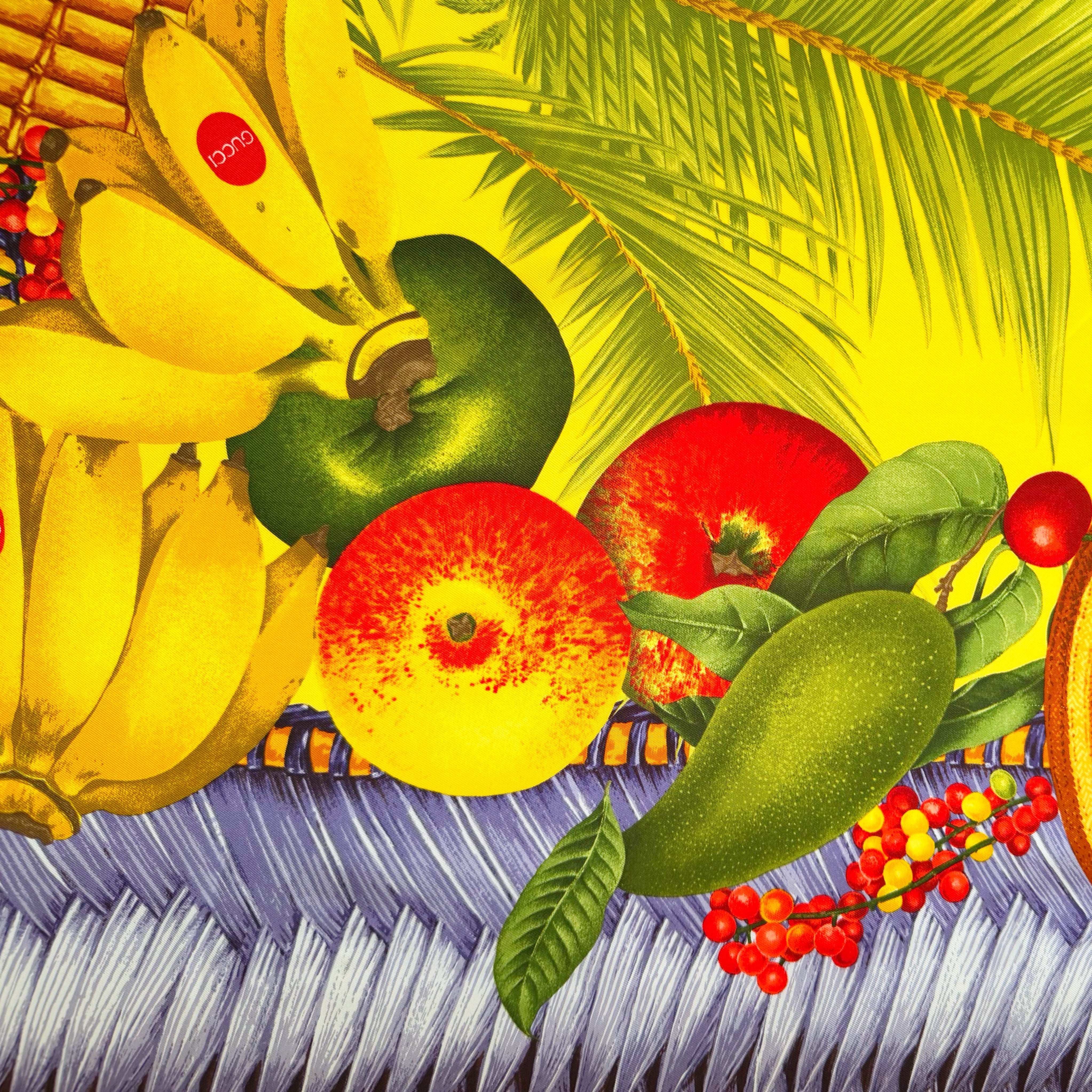 dead stock- GUCCI silk fruits scarf | TOKYO LAMPOON online shop