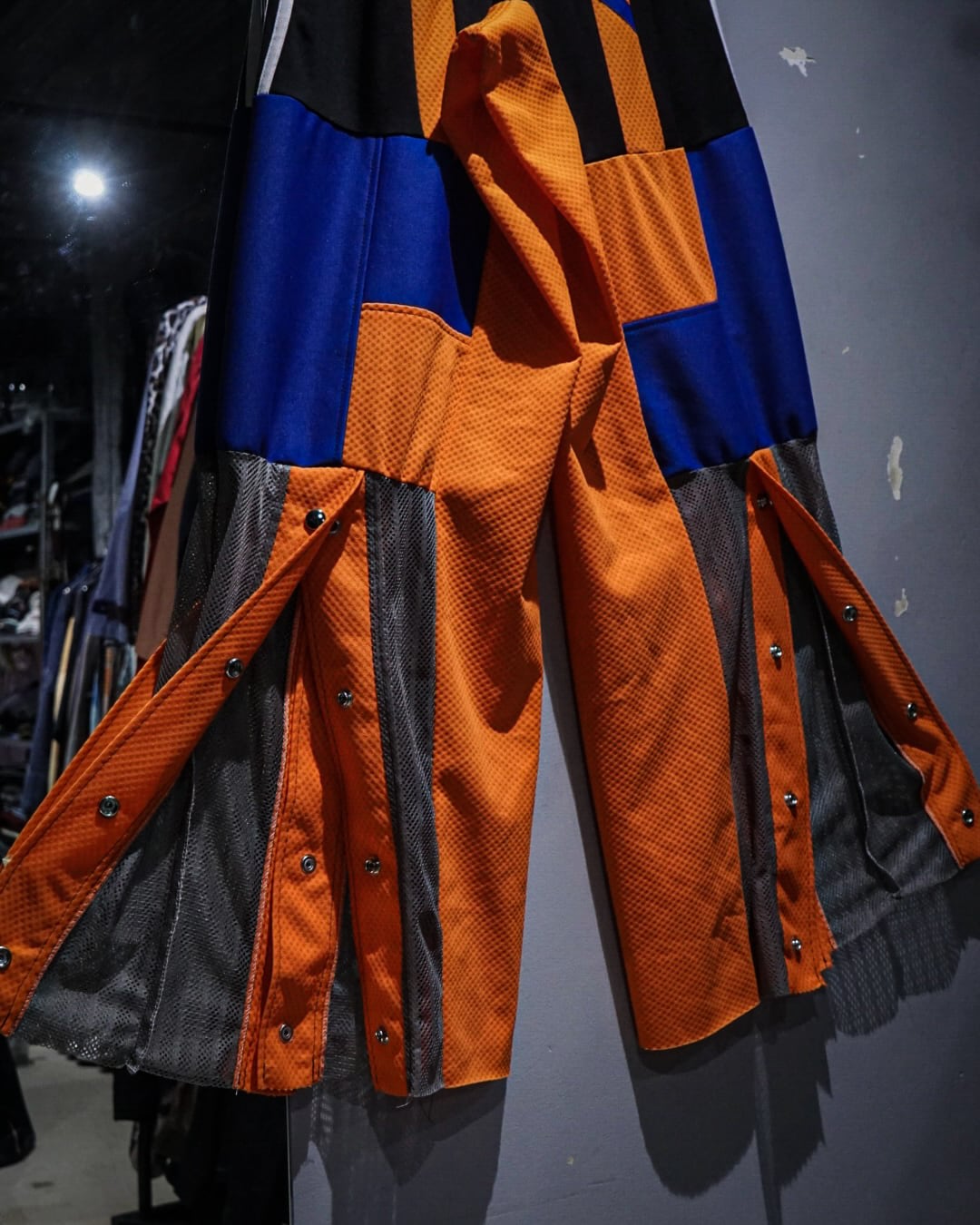 add (C) vintage】“Original Remake” Docking Design Wide Track Pants
