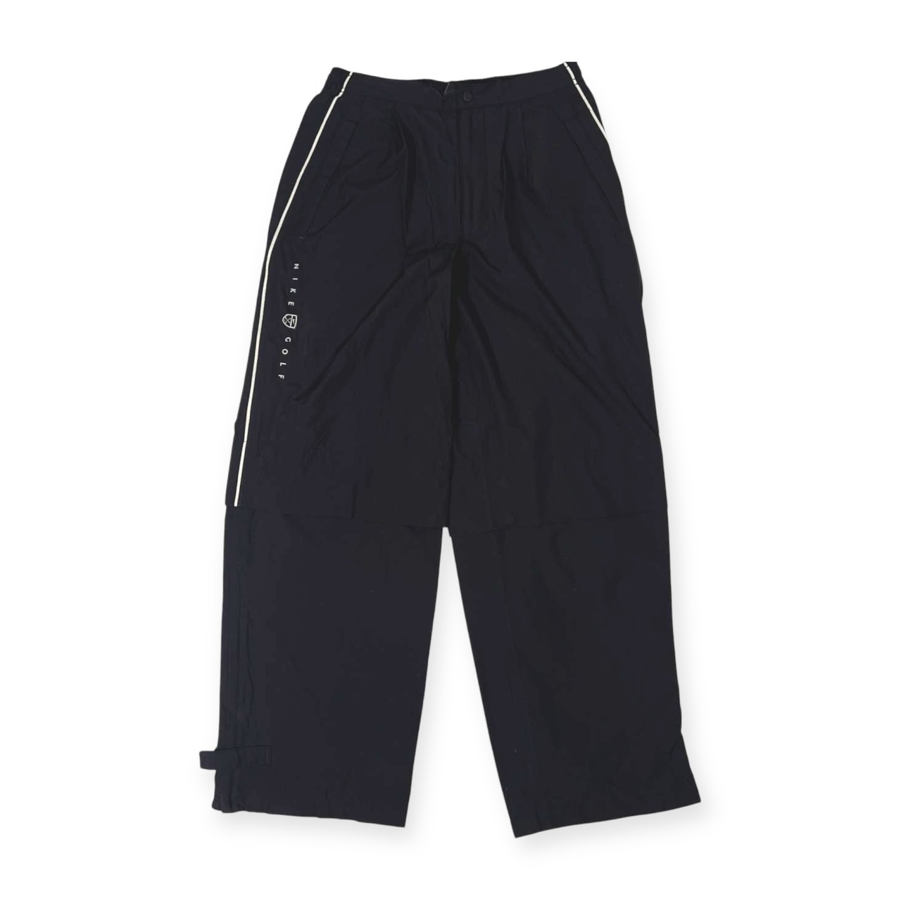 NIKE GOLF ナイキゴルフ 裏メッシュ タック入り ナイロン パンツ M /黒 ブラック/メンズ