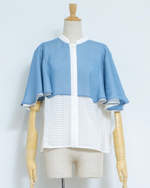 JUNOKAMOTO/check blouse