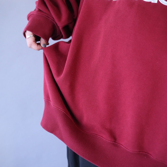 "adidas" XXL over silhouette one point logo good coloring sweatshirt