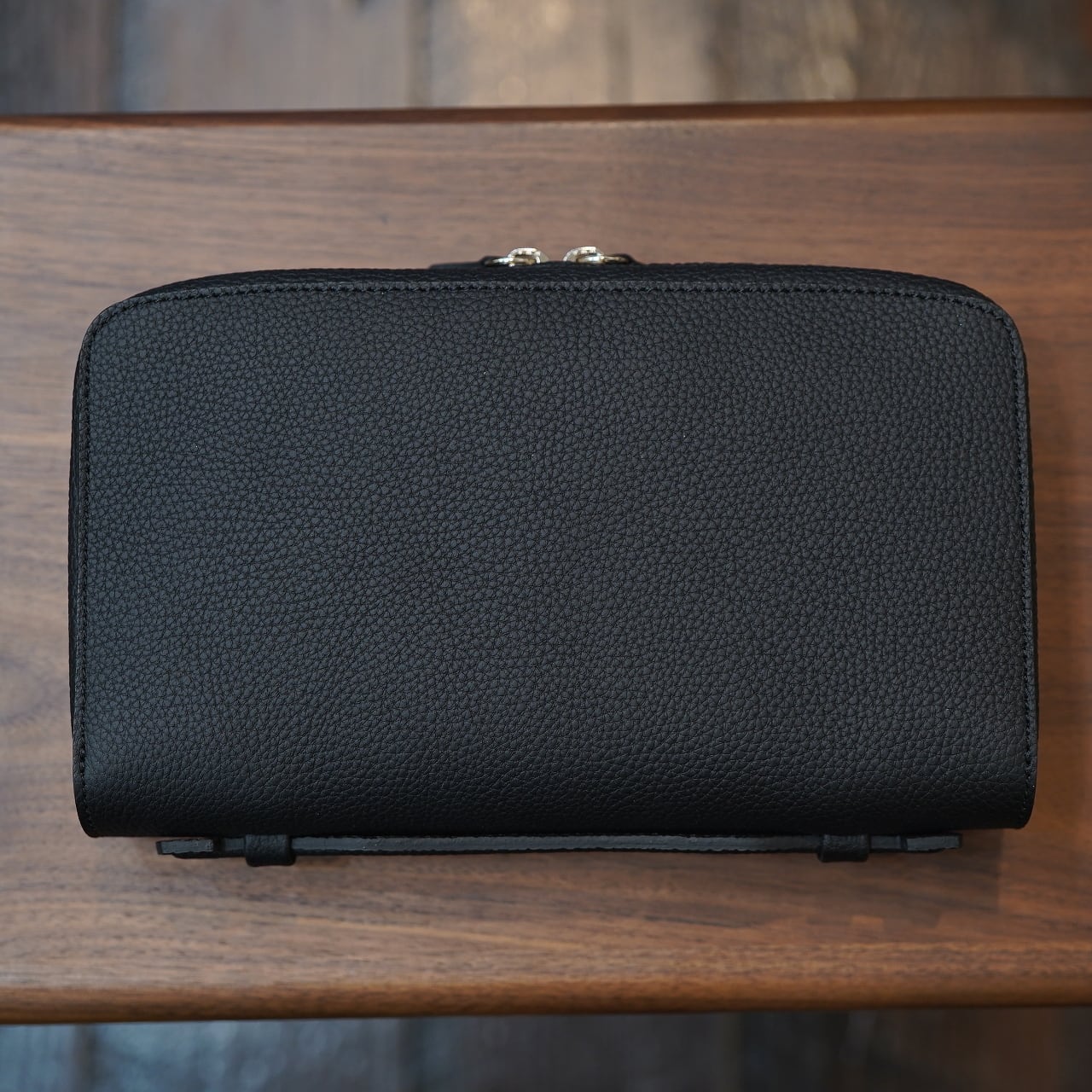 ル・ボナー　ポーチピッコロ　シュランケンカーフ　ブラック ル・ボナー】ポーチピッコロ シュランケンカーフ ブラック