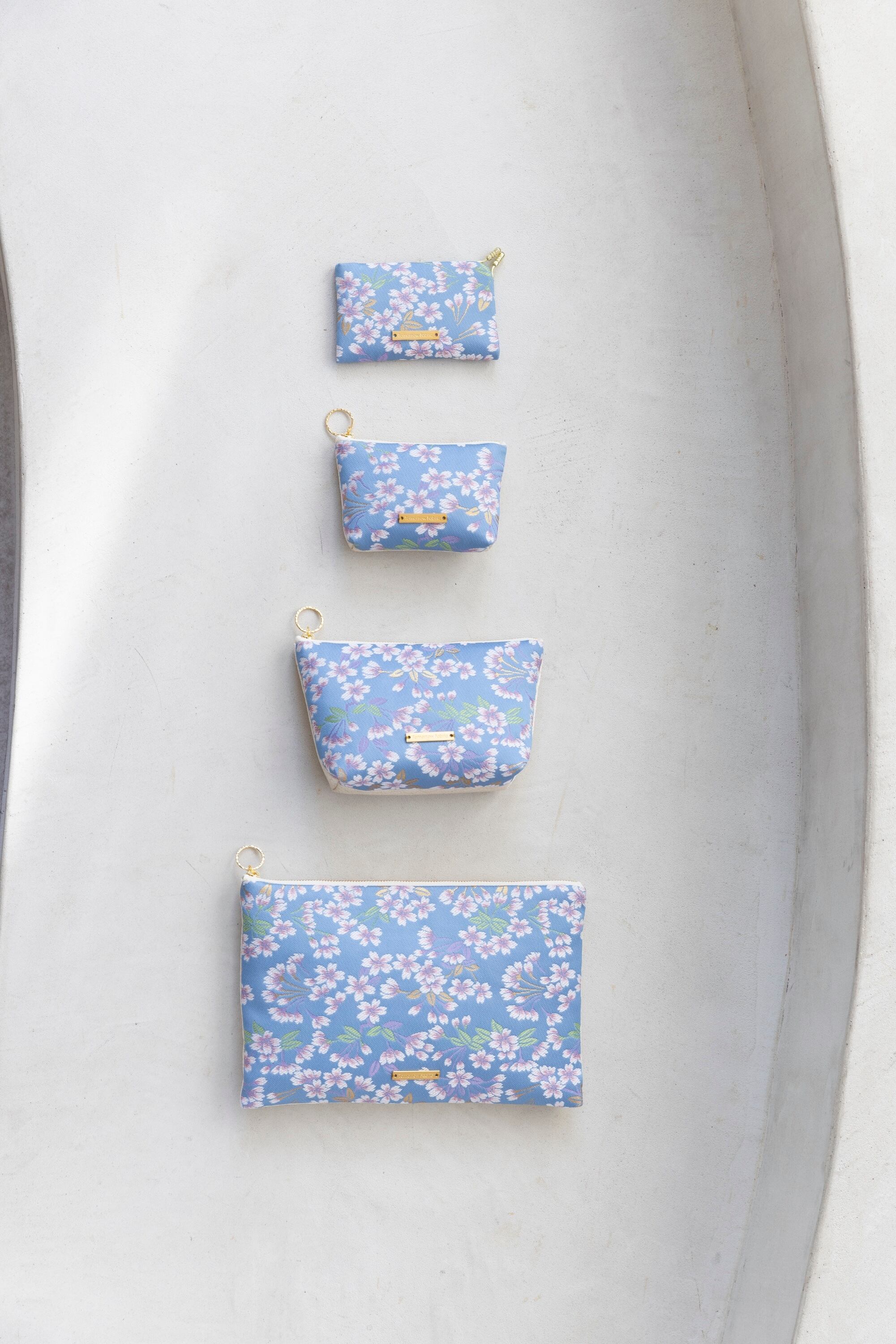 西陣織ポーチL MARBLE / NPL16 | Tomorrow Fabric