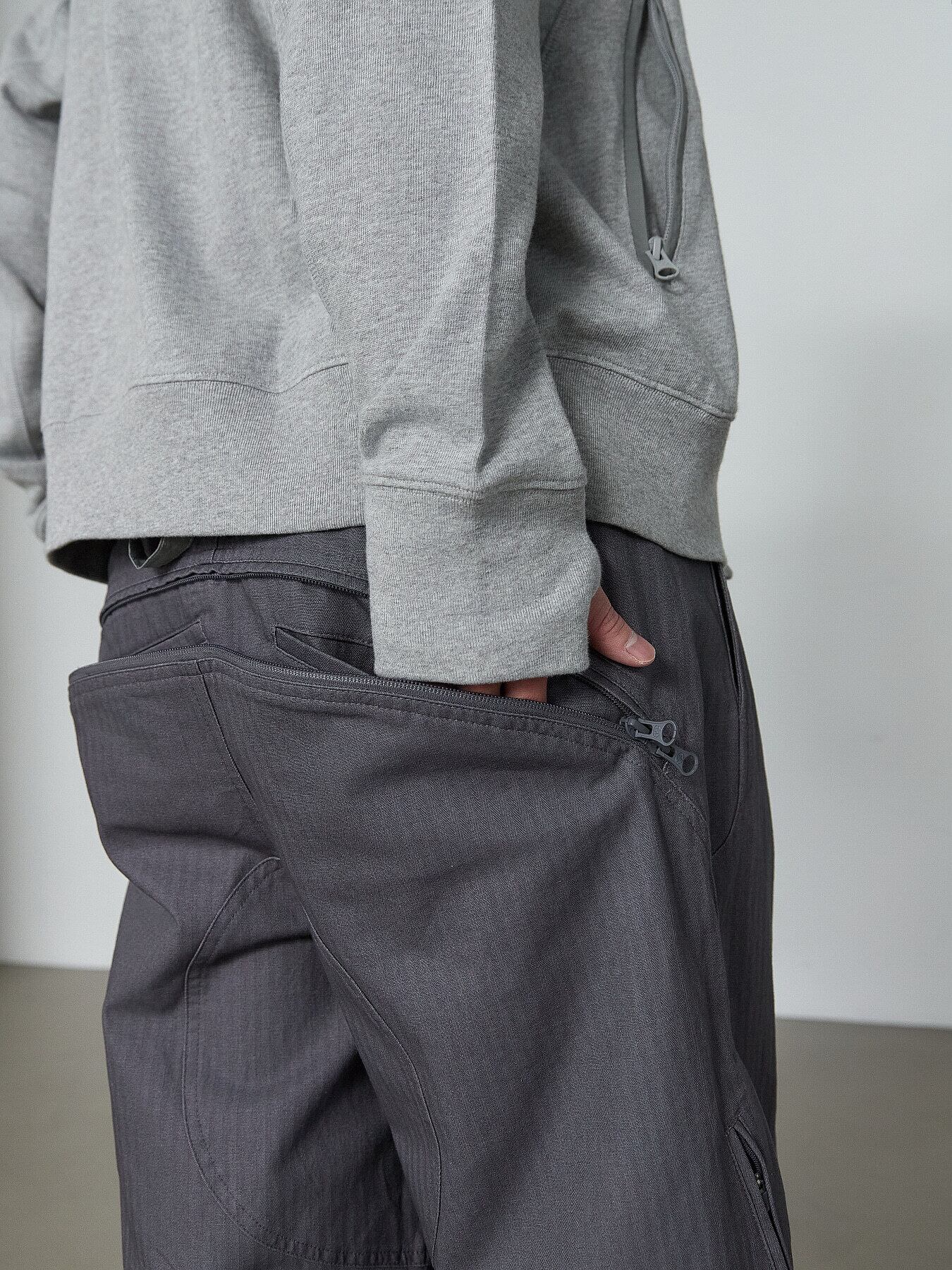 SAN SAN GEAR] BACK POCKET PANTS [BLUE CHARCOAL] 正規品 韓国