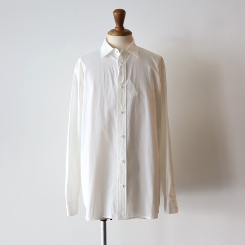 PERSONAL MATTERS " ORGANIC COTTON BROAD SHIRT ( MILK WHITE )"