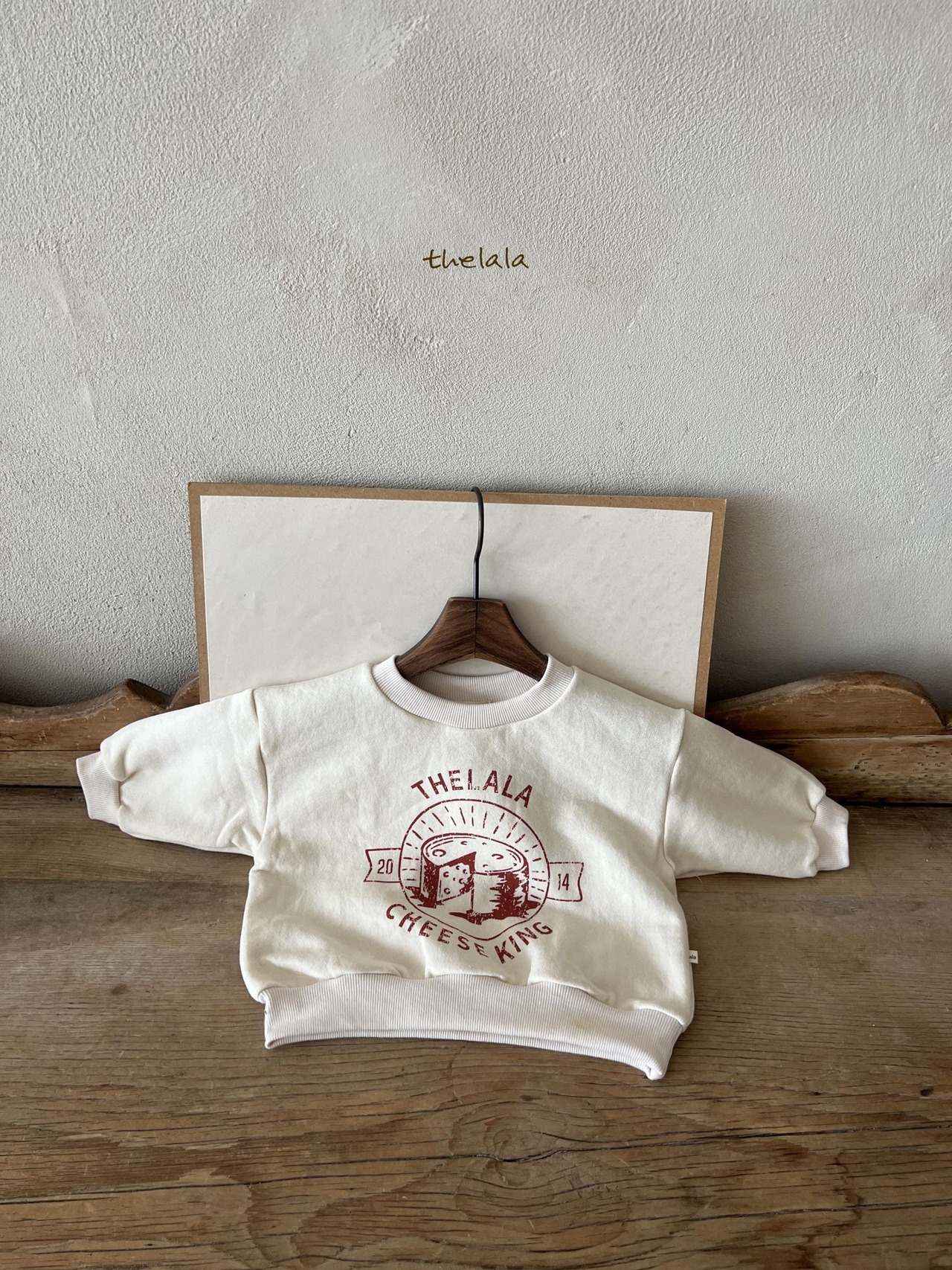 【The lala】チーズキングトレーナー(ivory)80〜120cm【230910tl】 - 8