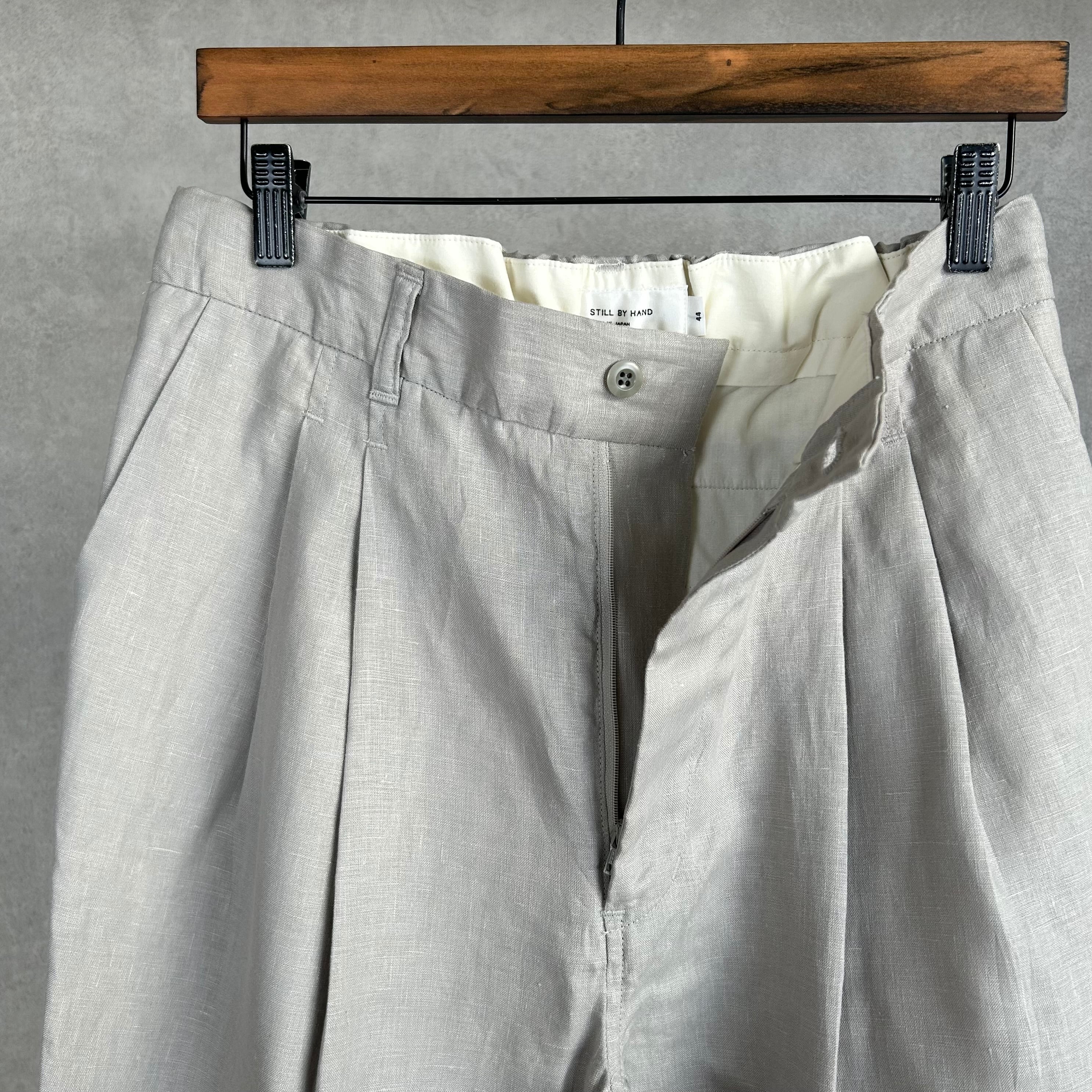 26SS》【STILL BY HAND】LINEN EASY SLACKS スティル バイ ハンド