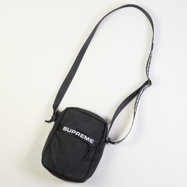 supreme shoulder bag 黒　ショルダーバッグ