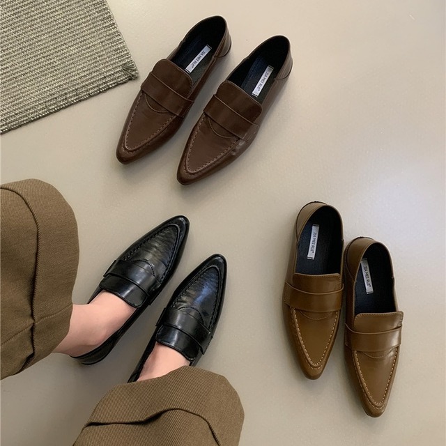 pointed toe loafers　m-0012