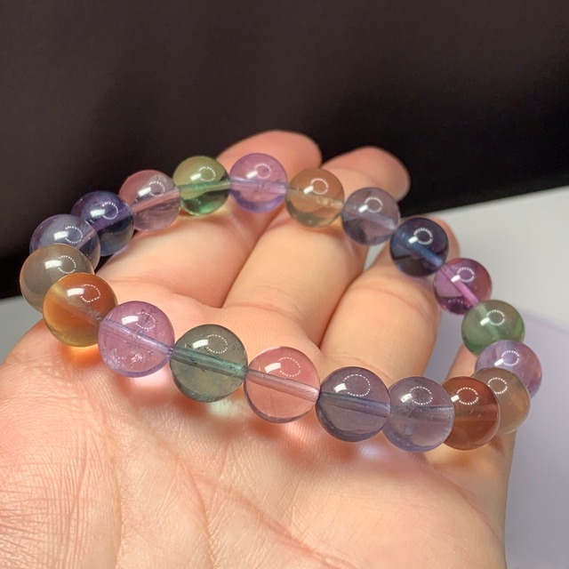 A23.限定品✩レアカラー♪マルチカラーフローライトブレスレット