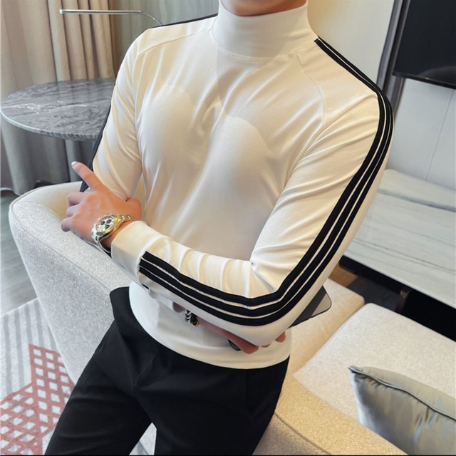 スタイリッシュラインストレッチトップス（4color） M0847