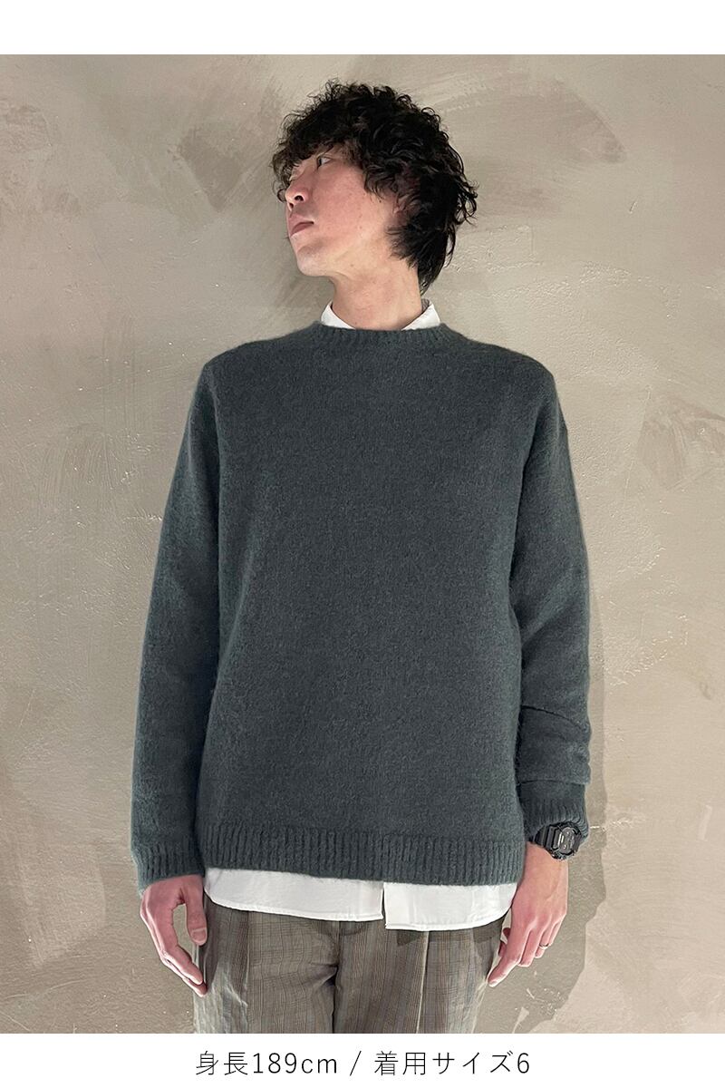 ナチュラ 【極美品】ATON ベイビー アルパカ クルーネックセーター