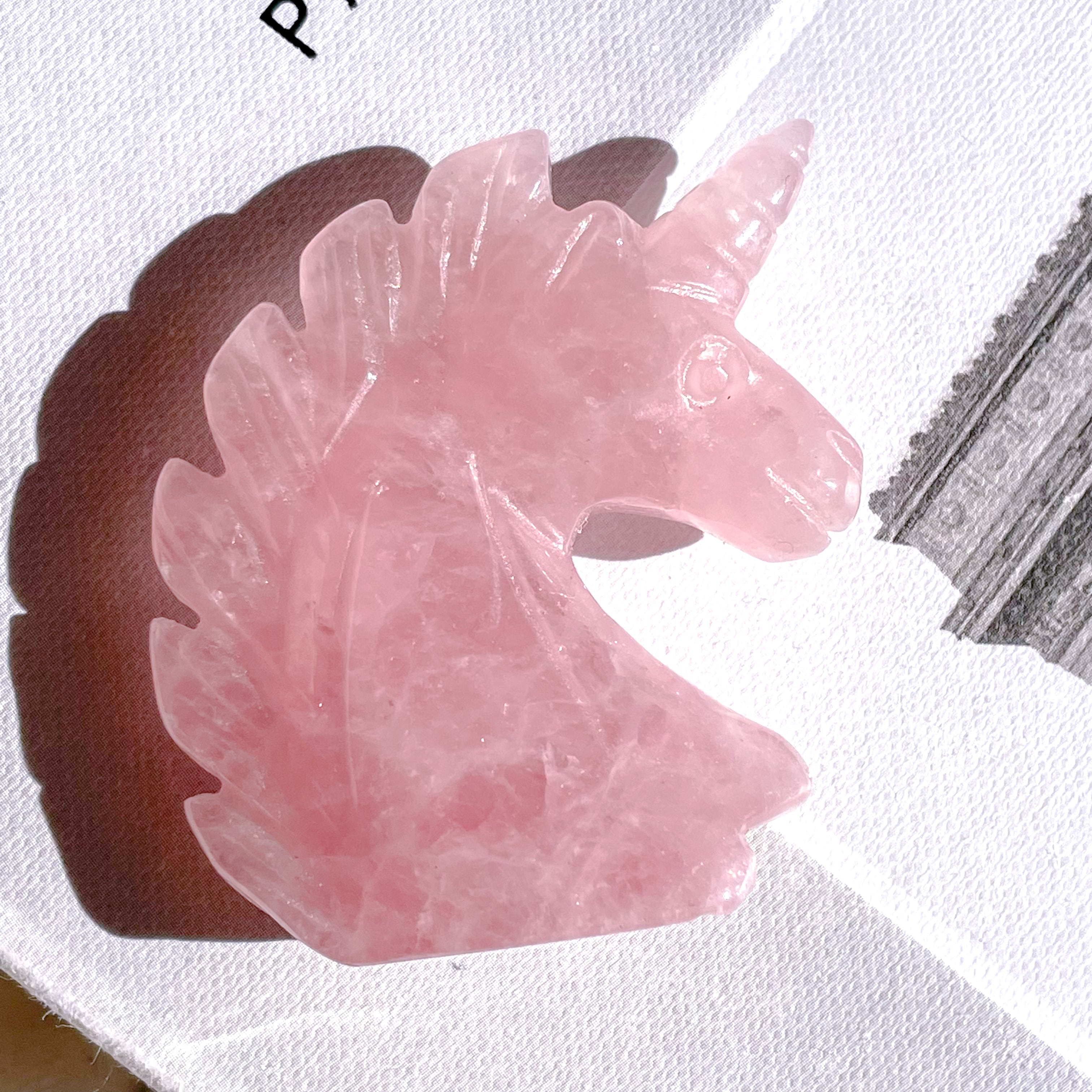 Rose Quartz Unicorn Medium 2 ✧ ローズクォーツ ユニコーン