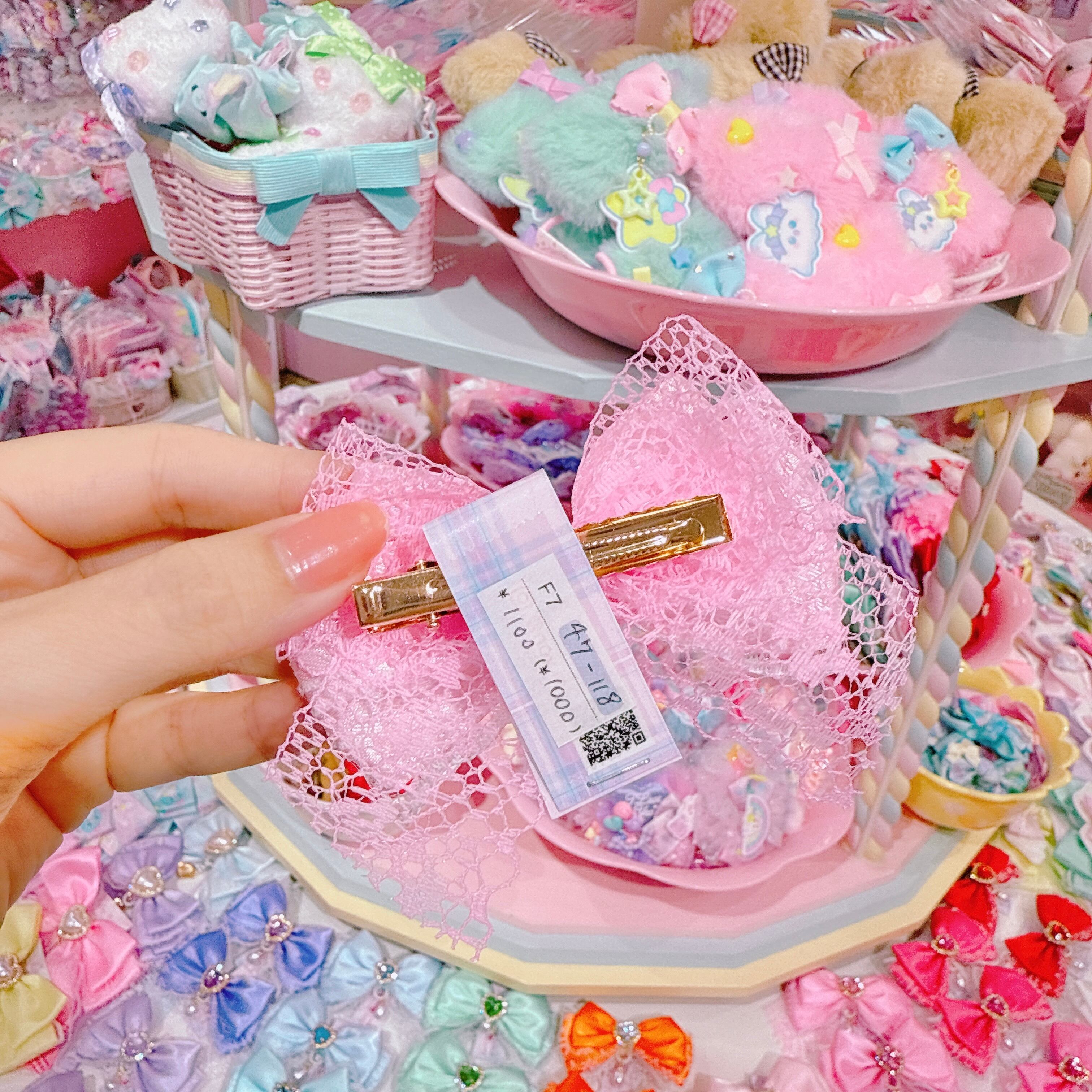 【F7】47-118推し色ヘアクリップ