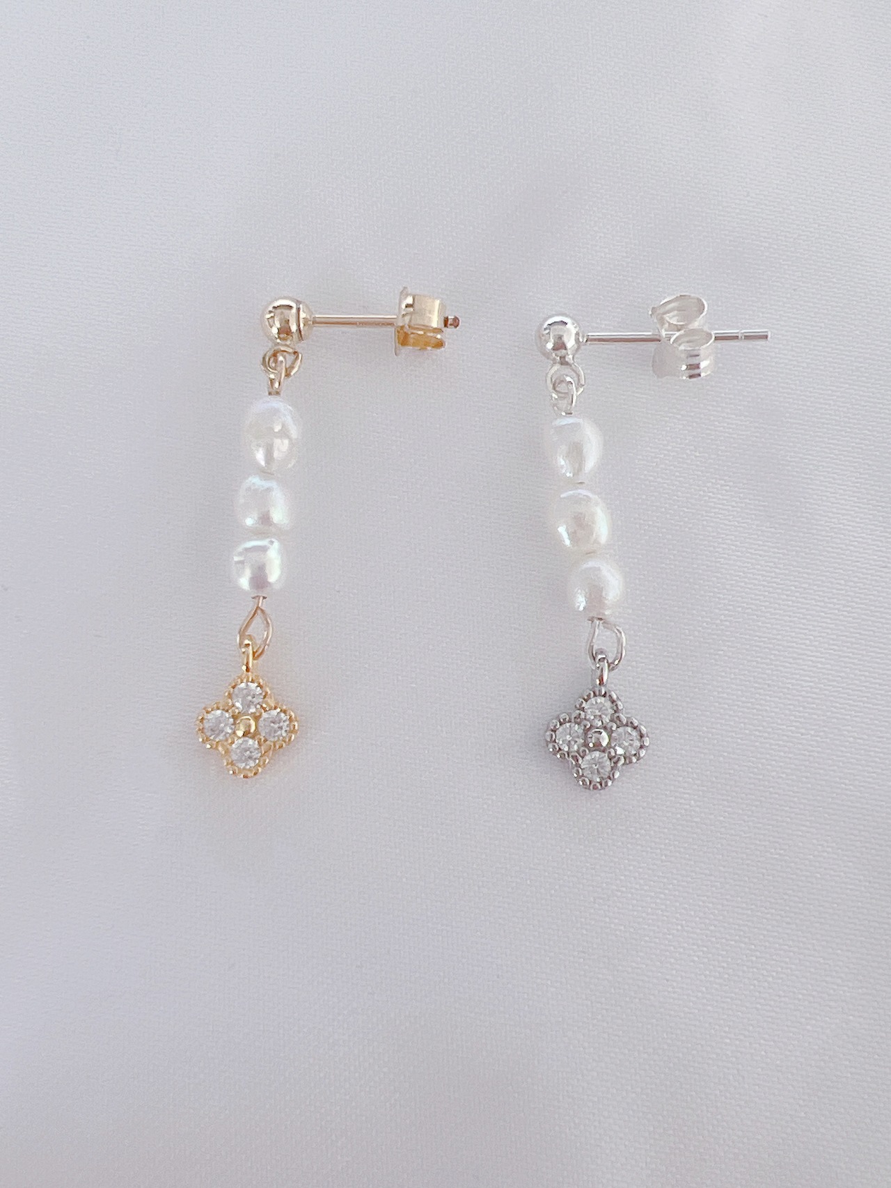 clover pearl pierce 14kgf