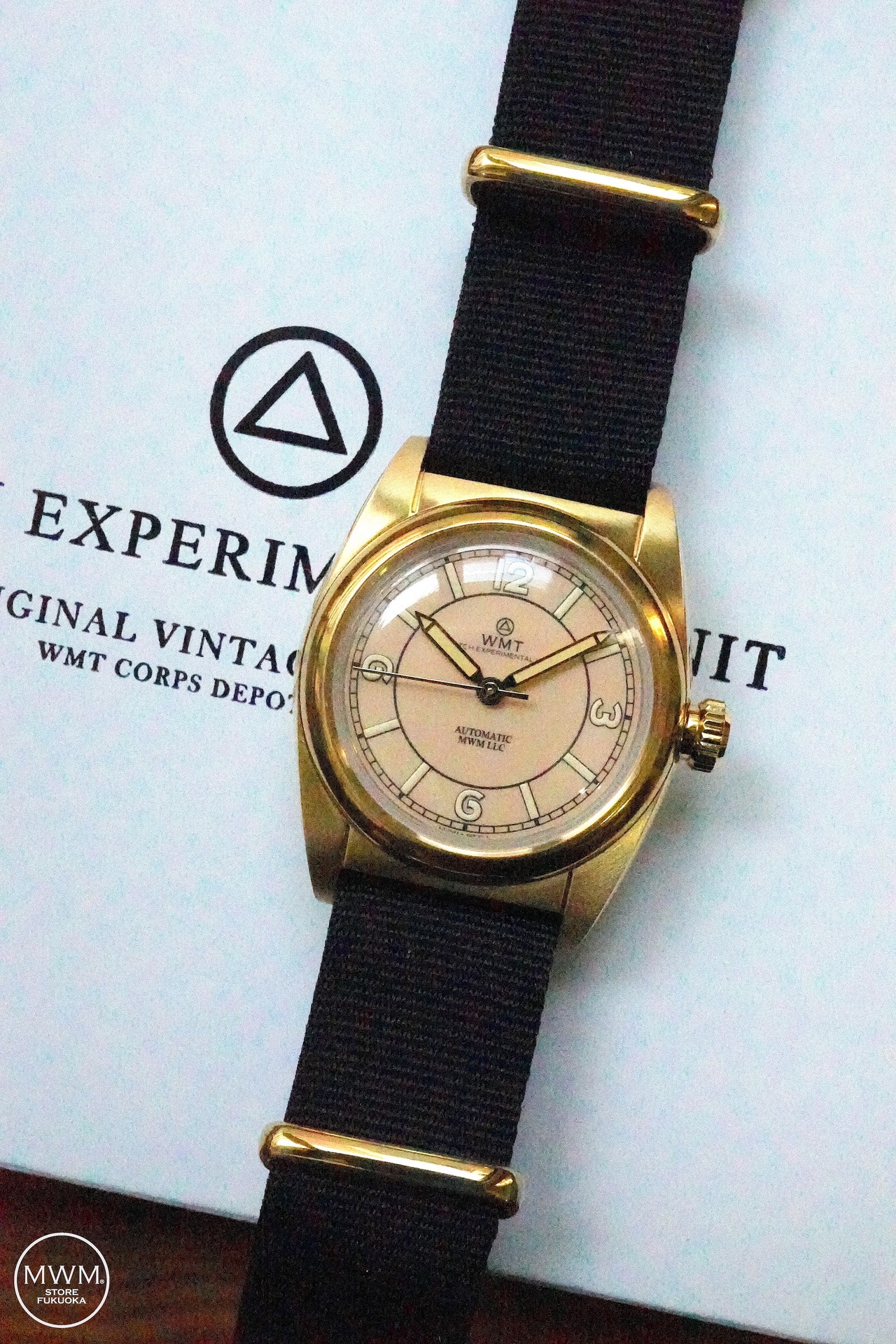 WMT WATCHES  W15 Salmon Dial Gold Plated Light aged case【rebuild】by MWM