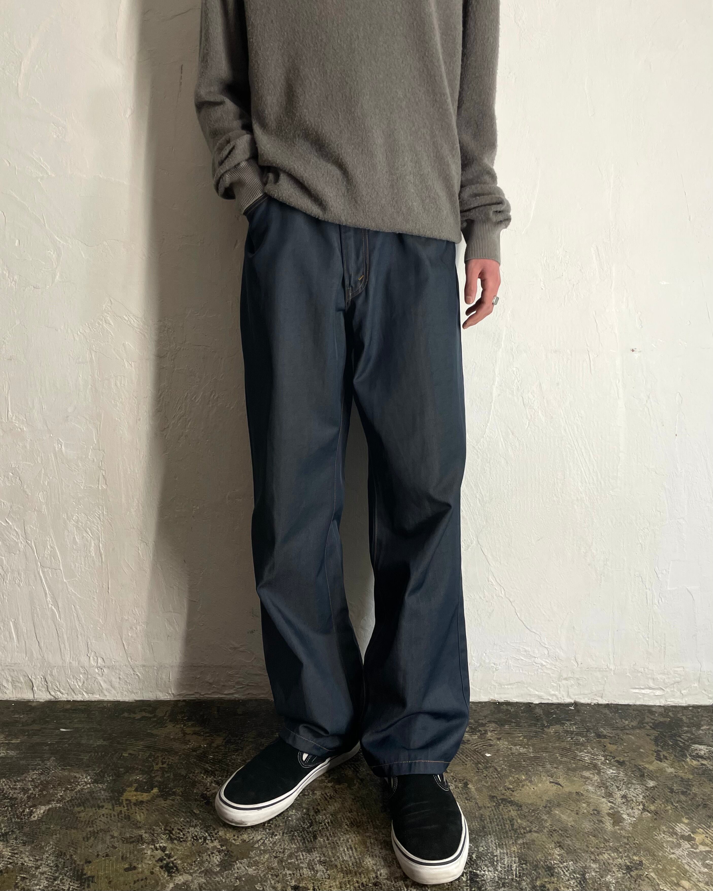 ~00s KENZO Cotton×Nylon Denim Slacks