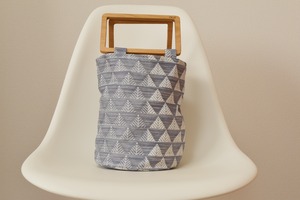 flowerpot bag M　trees / night blue