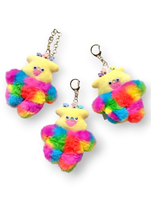 【6/21(日)18:00-6/24(水)12:00まで限定❣️】hammy&dacco / 自由なぬいぐるみキーホルダー（ぱーりら）