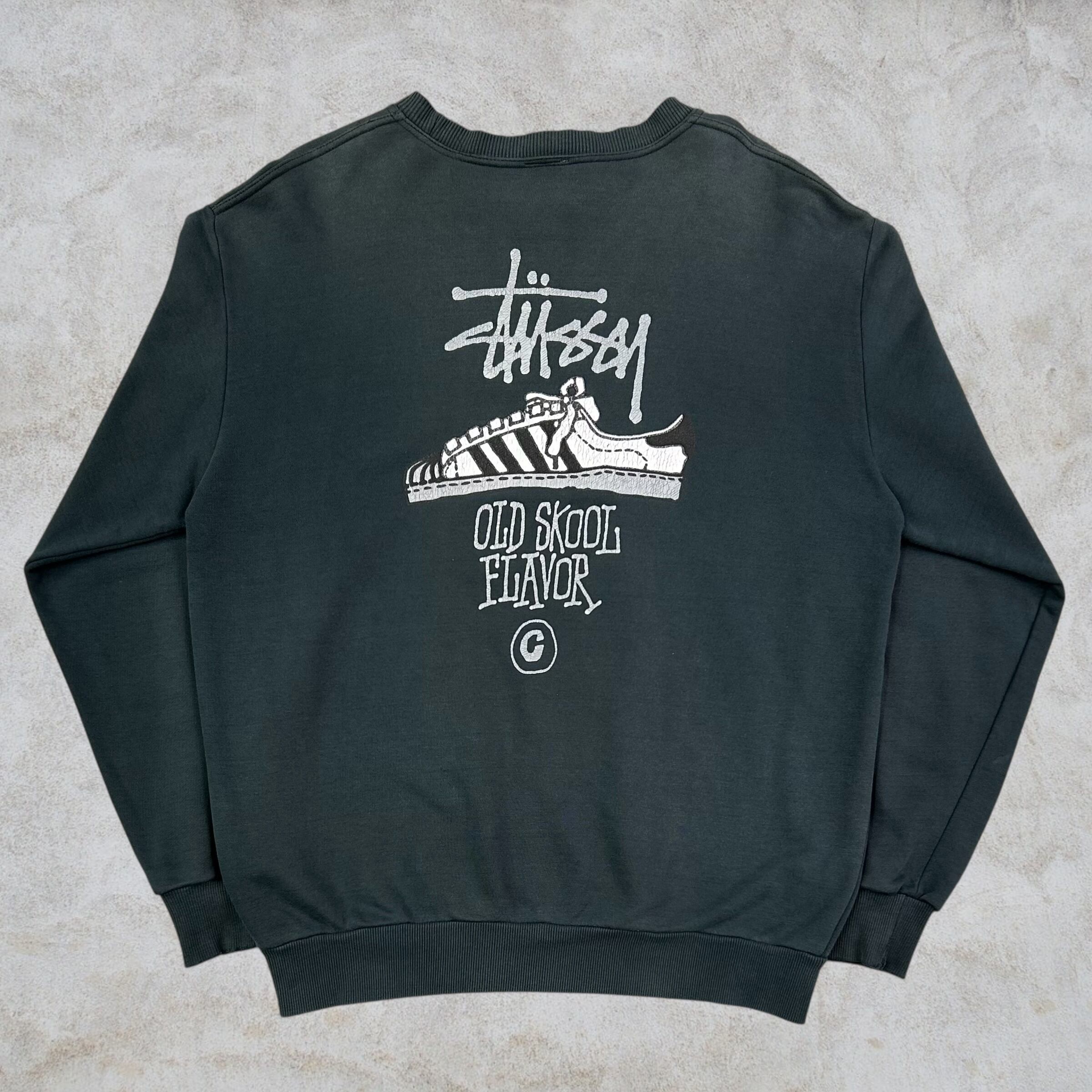 90s 前期 old stussy skool flavor スウェット 白タグ 90's old stussy Design Sweat “白タグ”【下北沢店】 | curb