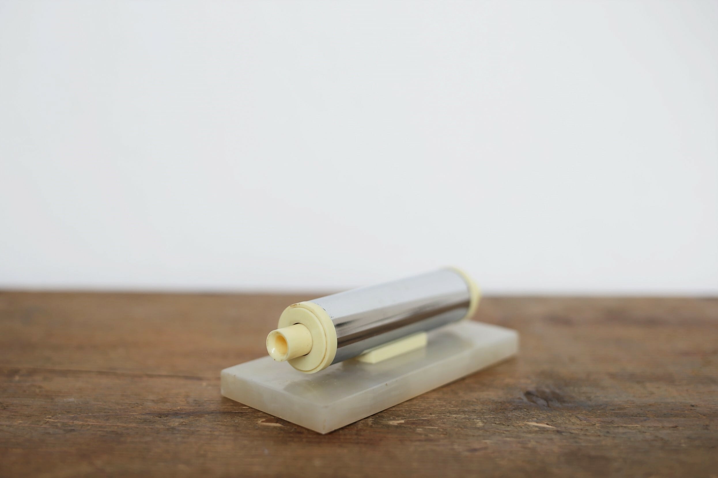 フランス アンティーク ヴィンテージ 万年卓上カレンダー 白 大理石