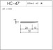 HC-47（EPDM 60° 黒）L=3000㎜  10本セット