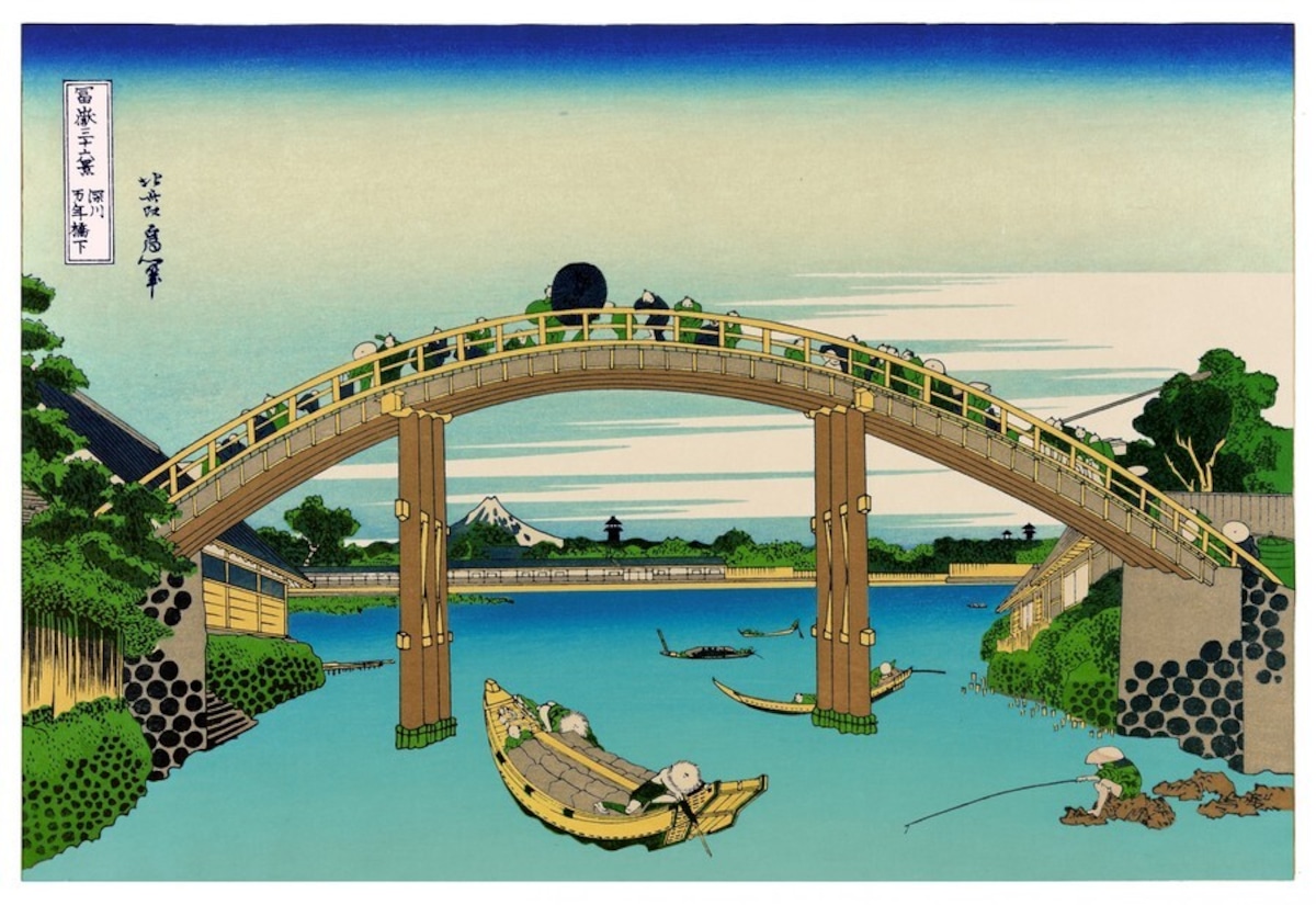 Pont de fukagawa hokusai