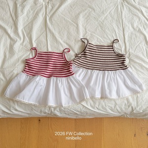 送料無料【予約】ninibello/Tammy Stripe Bustier