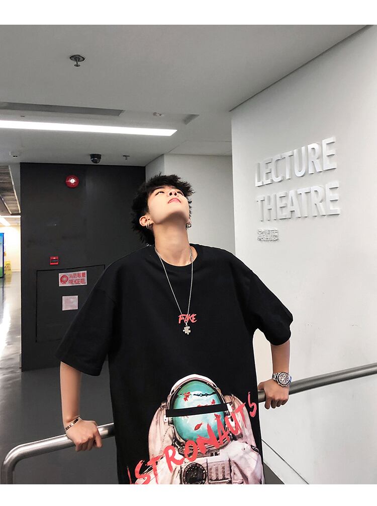 全2色 Tシャツ カットソー プリント カジュアル おしゃれ