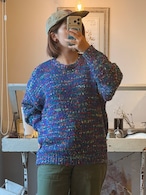 1990's multi color acrylic knit sweater