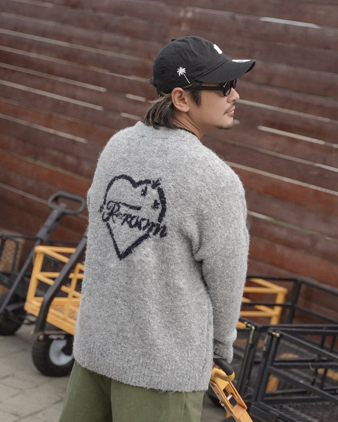 Re:room】CACTUS HEART JACQUARD CARDIGAN［REK158］ | #Re:room