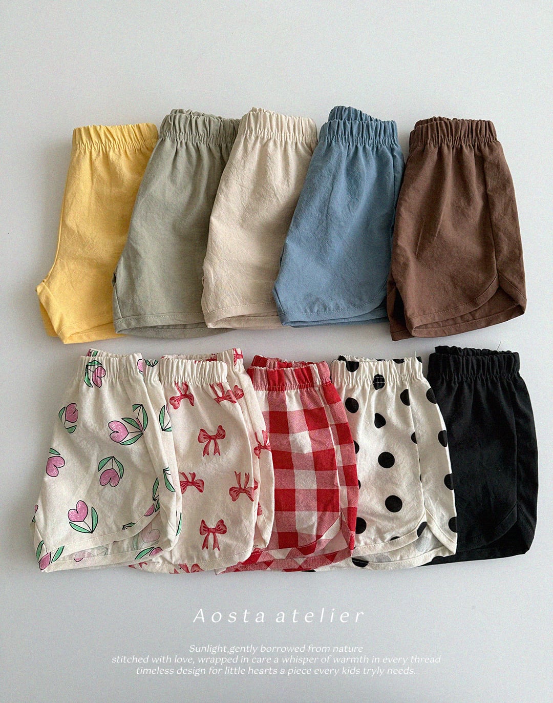 【即納】aosta コットンショートパンツ