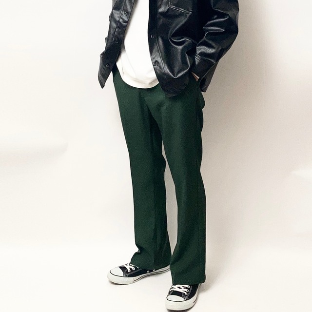 ストレッチ カラー フレアパンツ