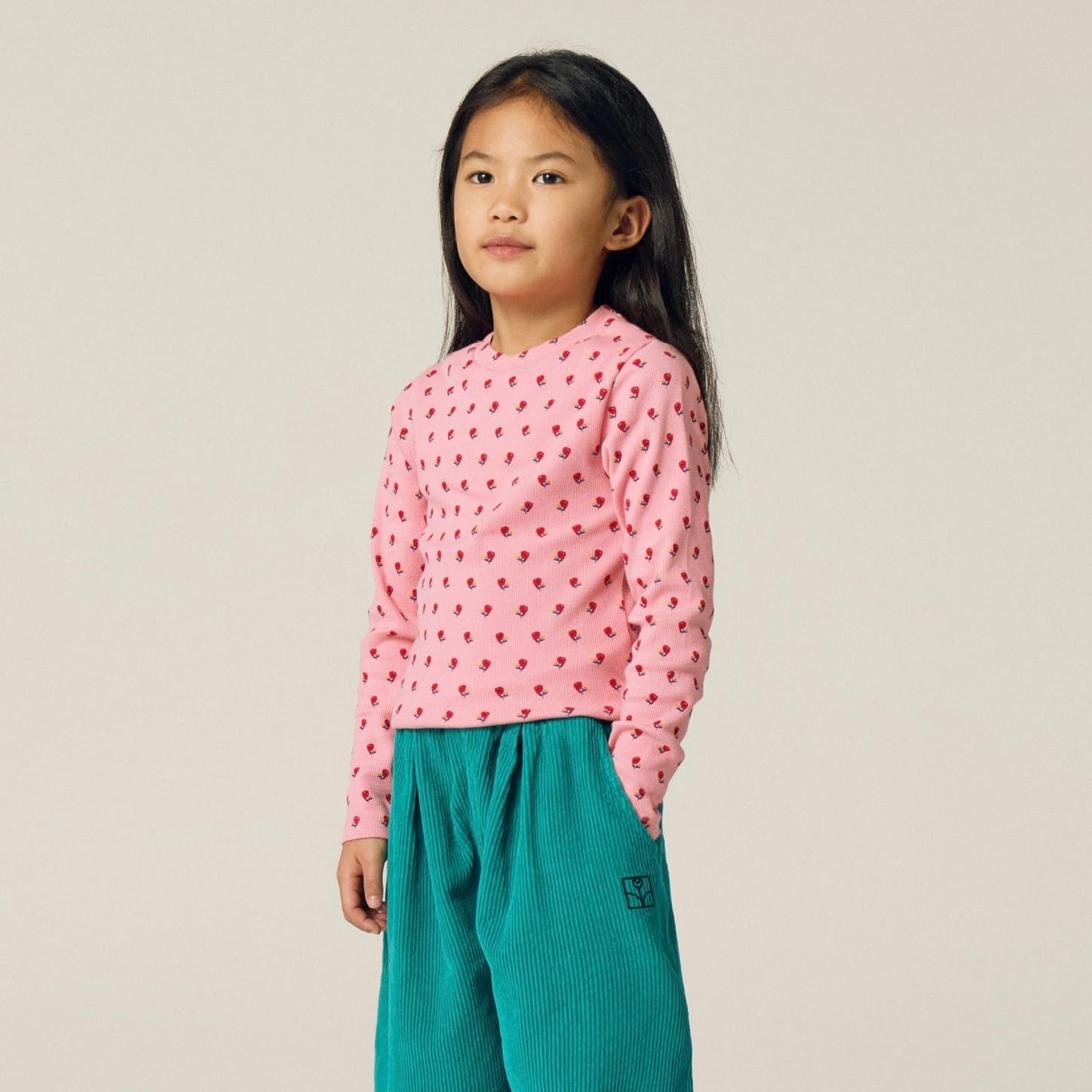 The Campamento Flowers Pink Tshirt【3-8Y】Pink