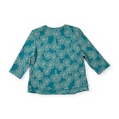 詩仙堂 シセンドウ 花柄 ちりめん カットソー トップス M /日本製/ヒトシタムラ