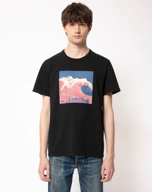 Nudie jeans ヌーディージーンズ 2022 SPRING COLLECTION Roy Heavy Dreaming Place Black tee